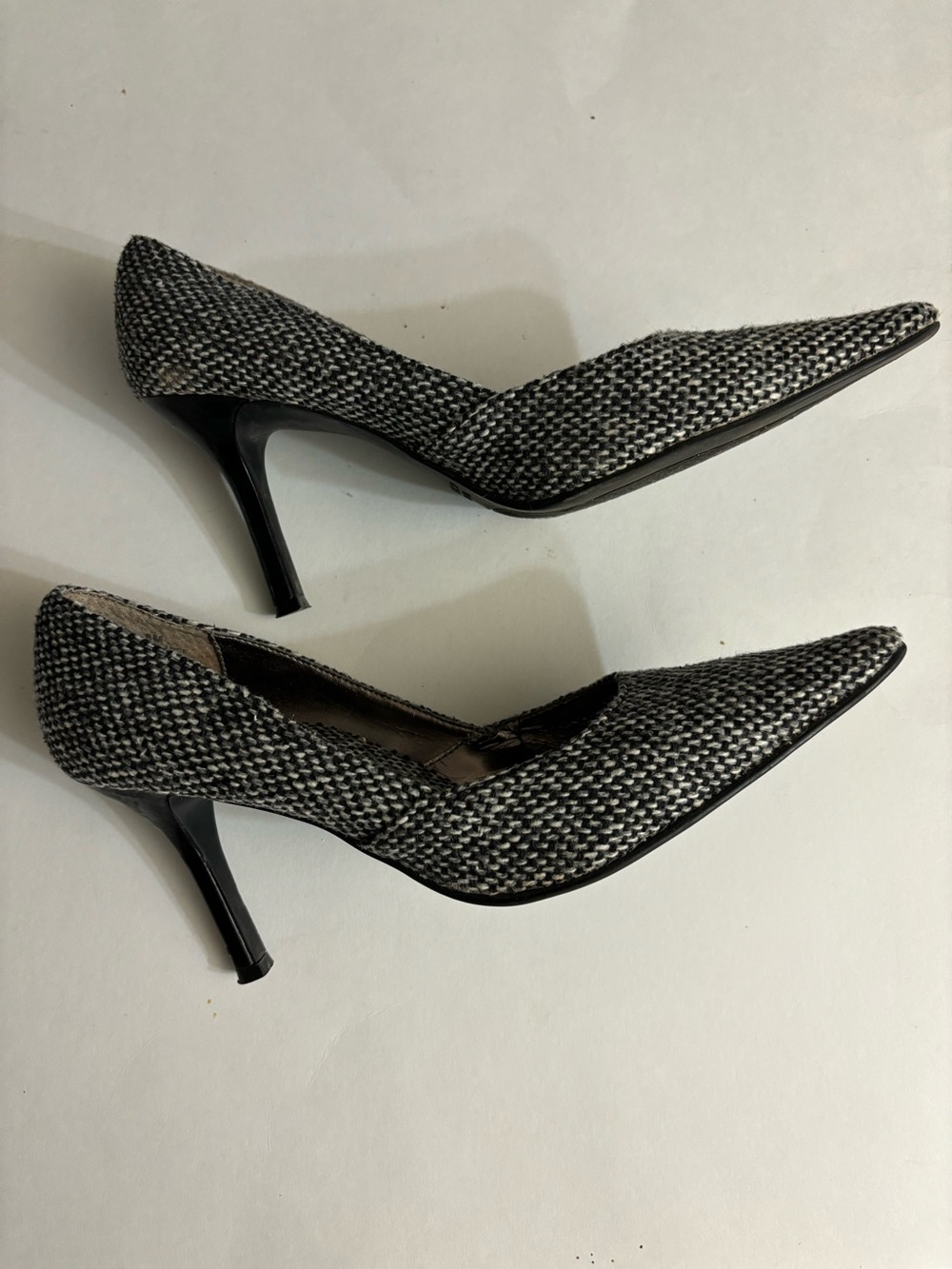 Rampage Black and White Tweed Pointed Toe 4”Heels Size 8M